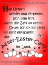 After Easter Card, Spruch