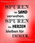 Spuren im Sand verwehen