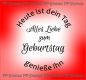 Heute ist dein Tag, Geburtstag