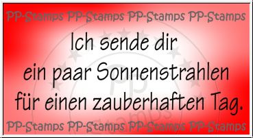 Ich sende dir ein paar Sonnenstrahlen