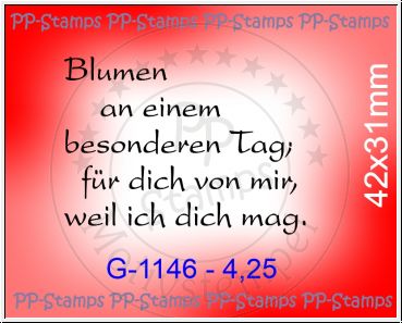 Blumen an einem besonderen Tag...