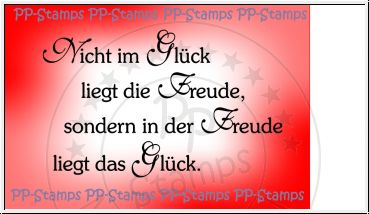 Nicht im Glück liegt die Freude... - H-1190