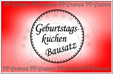 Geburtstagskuchen to go, Label rund