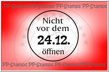 Nicht vor dem 24.12. öffnen, Label