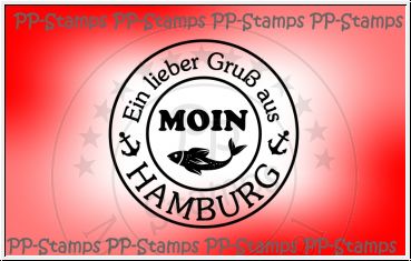 Lieber Gruß aus Hamburg, Label rund