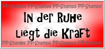 In der Ruhe liegt die Kraft