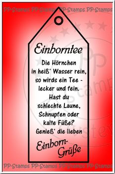 Einhorntee, Anhänger