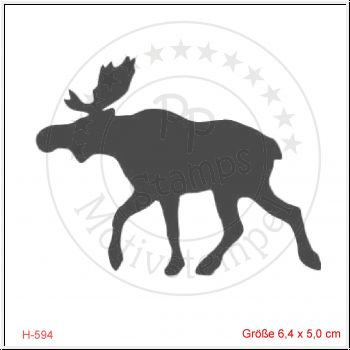 Elch links groß - H 594