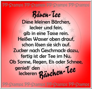 Bärentee Spruch