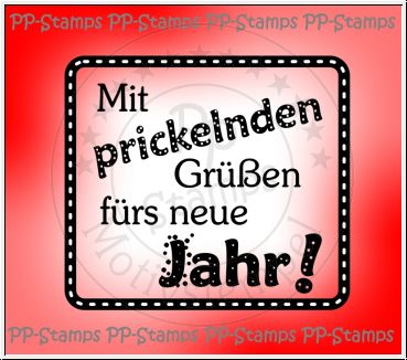 Mit prickelnden Grüßen, Spruch