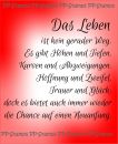 Das Leben..., Spruch