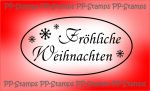 Fröhliche Weihnachten, oval