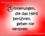 Erinnerungen, die das Herz berühren (Spruch)