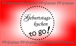 Geburtstagskuchen to go, Label rund