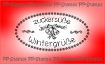 Zuckersüße Wintergrüße, Label oval