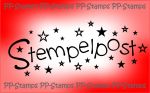 Stempelpost mit Sternen