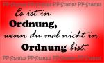 Es ist in Ordnung... Spruch