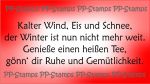 Kalter Wind... - Spruch