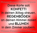 Diese Karte soll...., Spruchstempel