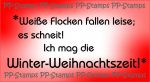 Weiße Flocken fallen... (Spruch)
