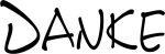 Danke - Schriftzug