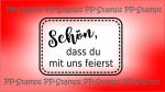 Schön, dass du mit uns feierst