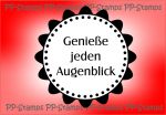 Genieße jeden Augenblick, rund