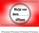 Nicht vor dem ... öffnen - Label, rund