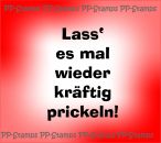 Lass‘ es mal wieder kräftig prickeln!