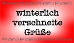 winterlich verschneite Grüße