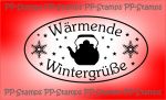 Wärmende Wintergrüße, oval